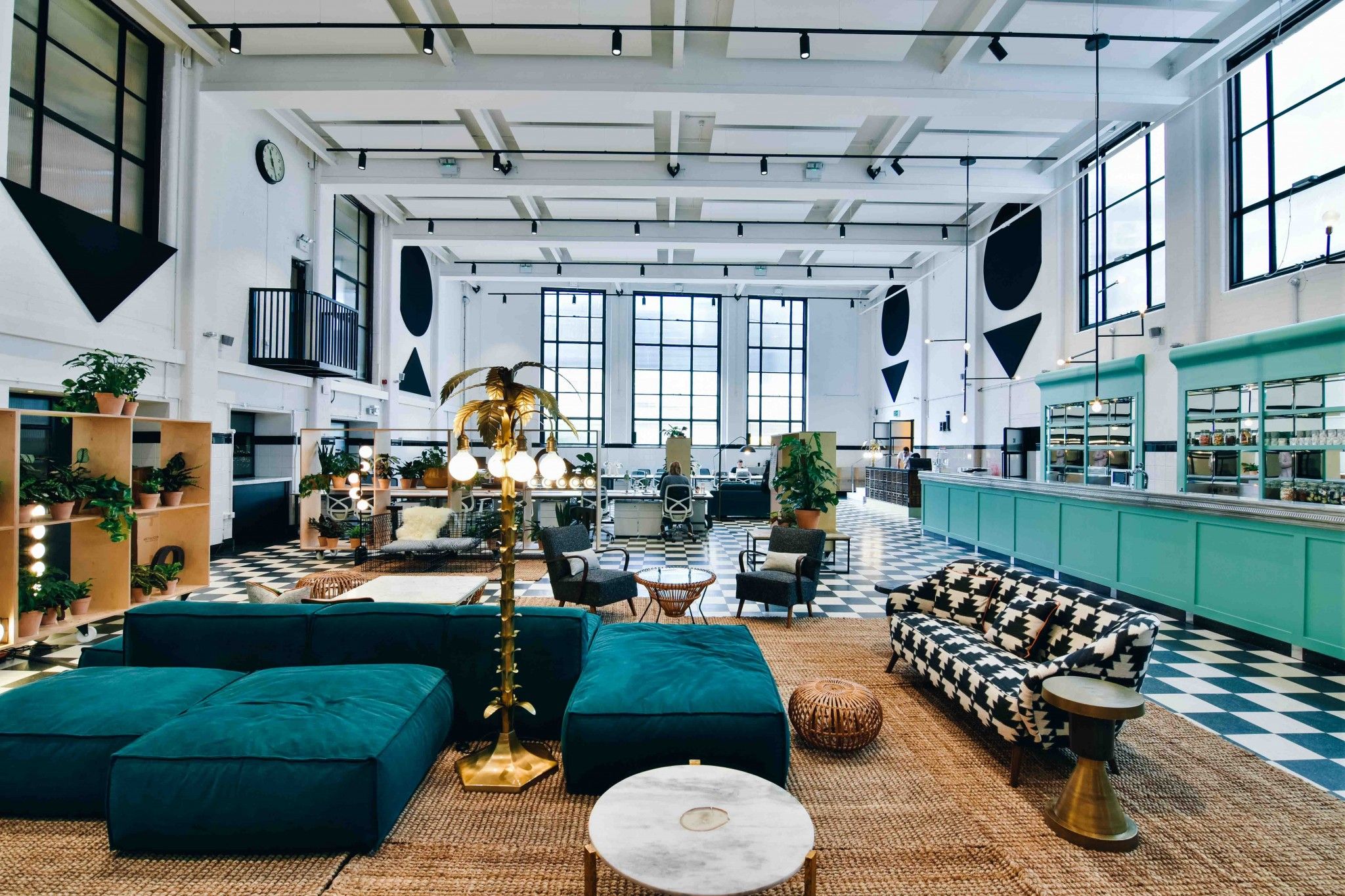 Interior of a workspace and lounge business owned and operated by THAT Group