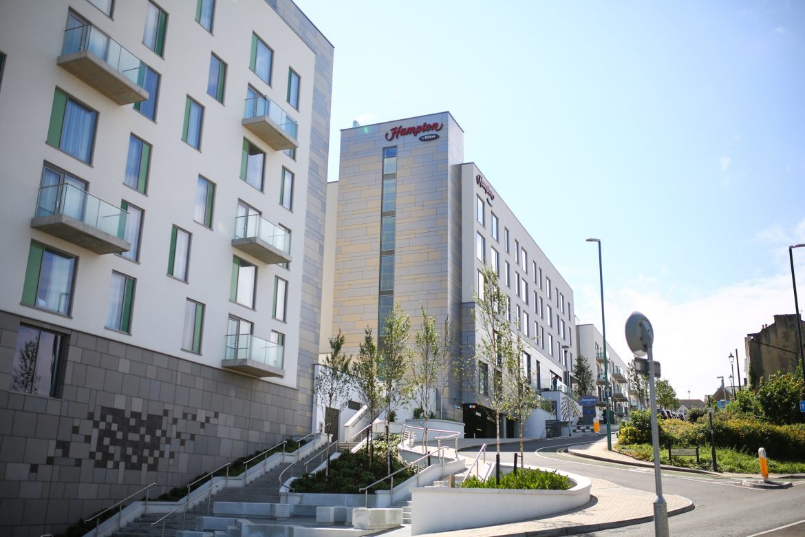 Hampton by Hilton Bournemouth seen from the street